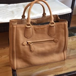 MiuMiu Madras Luggage Tote